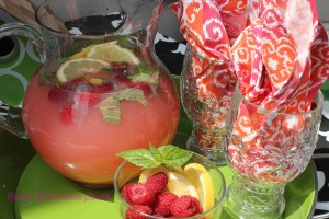 Raspberry Basil Lemonade WM