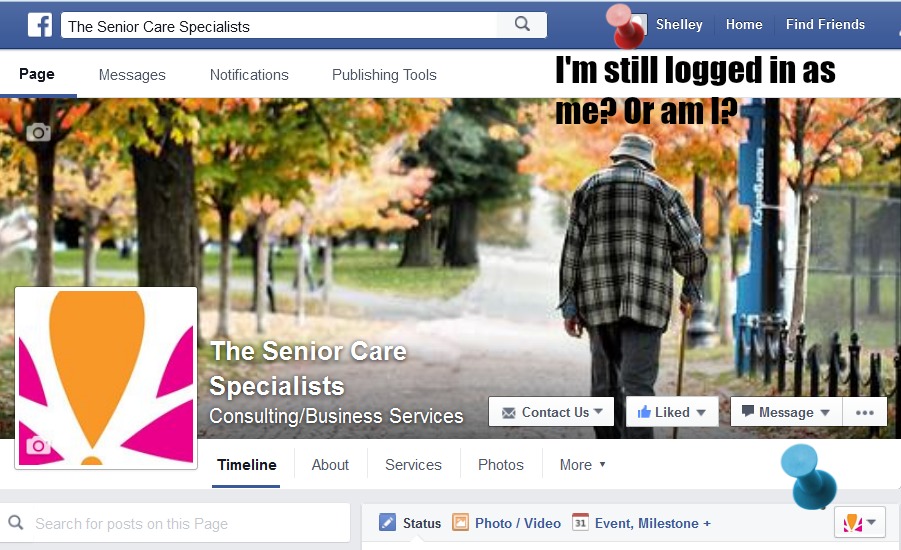 Senior Living Business Page on Facebook