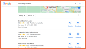 Senior Living Search Results